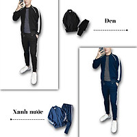 Bộ thể thao nam thu đông vải thun nỉ Amintino