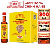 Nước mắm nhỉ cá cơm vàng ruột đỏ Làng Chài Xưa 525ml/chai cá ngon vùng nước trồi 300 năm truyền thống