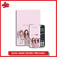 DECAL TRANG TRÍ MÁY TÍNH CASIO / VINACAL FAN BLACK PINK 005