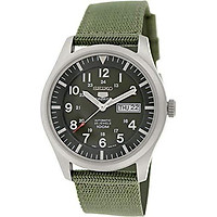 Seiko 5 Men's SNZG09K1 Sport Analog Automatic Khaki Green Canvas Watch