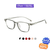 Kính gọng vuông nam nữ Elmee E213 - gọng dẻo trong suốt, có cắt mắt cận
