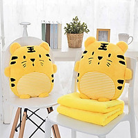 Bộ Chăn Gối 2 Trong 1 Hoạt Hình Cho Bé