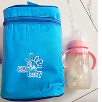 Túi giữ nhiệt cho bình sữa Sunbaby- Đôi S12 loại tiết kiệm