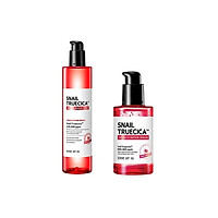 Combo Nước Hoa Hồng + Serum Dưỡng Phục Hồi, Cải Thiện Vết Thâm, Sẹo Some By Mi Snail Truecica Miracle Repair (Toner + Serum)