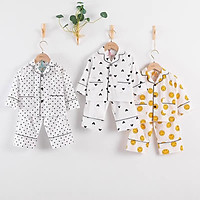 Bộ Đồ Ngủ Pijama Dài Tay In Họa Tiết Dễ Thương Cho Bé - Babimama - B23