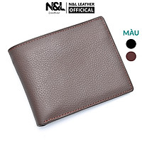 Ví nam da bò sáp Mexico N&L Leather K104 cao cấp