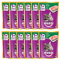 Combo 12 Gói Thức Ăn Cho Mèo Lớn Whiskas Vị Cá Ngừ (85g)