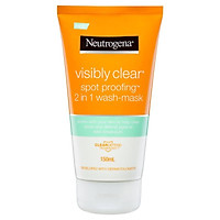 Neutrogena Visibly Clear Spot Proofing 2 in 1 Wash Mask 150ml