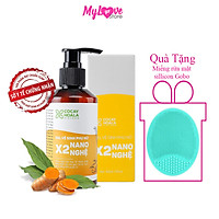 Dung Dịch Vệ Sinh Phụ Nữ X2 Nano Nghệ Cocayhoala Giảm Mùi Hôi, Ngứa, Khí Hư Vùng Kín, Chai 150ml + Tặng Miếng Rửa Mặt Sillicon Gobo Làm Sạch Sâu - Ngừa Mụn - Không gây tổn thương da, Hộp 1 Chiếc