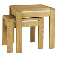 Bộ Bàn Xếp Lồng Casa Gỗ Sồi IBIE (55 x 40 x 55 cm)
