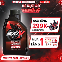 Dầu nhớt xe máy MOTUL 300V FACTORY LINE ROAD RACING 10W40 1L