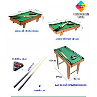 Bàn Bi A MiNi Cỡ Lớn 69CM - Bàn Bida Mini Bằng Gỗ, Đầy Đủ Phụ Kiện Dành Cho Mọi Lứa Tuổi