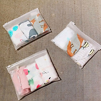 Set 3 khăn sữa 100% sợi tre ( Tặng 1 móc chịu lực ) - Màu ngẫu nhiên