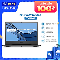Laptop Dell Vostro 3400 (YX51W1)/ Black/ Intel Core i5-1135G7 (up to 4.20GHz, 8MB)/ RAM 4GB DDR4/ 256GB SSD - Hàng chính hãng