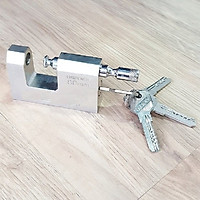Ổ Khóa Cầu Ngang Chịu Lực Chống Cưa Cắt 90MM Kèm 4 Chìa Cao Cấp