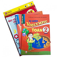 Combo Tự luyện Violympic Toán lớp 2 + tập bọc sách vở