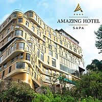 Gói 3N2Đ Amazing Hotel 4* Sapa - 02 Bữa Sáng, 01 Bữa Trưa Hoặc Tối, Bể Bơi Bốn Mùa, View Thung Lũng Mường Hoa Và Núi Đồi, Vị Trí Đẹp Trung Tâm Thị Trấn