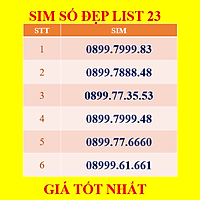 SIM SỐ ĐẸP MOBIFONE DỄ NHỚ, TAM HOA - ĐĂNG KÝ ONLINE CHÍNH CHỦ - Chọn List 23 - HÀNG CHÍNH HÃNG