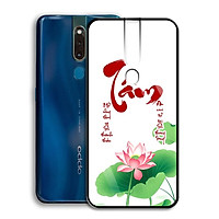 Ốp Lưng Kính Cường Lực cho điện thoại Oppo F11 Pro - 0359 7931 TAM02 - Cúc Họa Mi - Hàng Chính Hãng