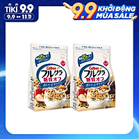 Combo 2 gói Ngũ cốc Calbee gói trắng 600gr (Giảm 25% đường)