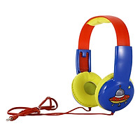 KID101 Wired Headset Kids On Ear Headphones with 3.5mm Audio Jack & Volume Portable Cute Children Learning Headphone