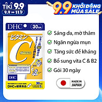 Viên uống Vitamin C DHC Nhật Bản giúp sáng da mờ thâm thực phẩm chức năng giúp tăng cường sức đề kháng JN-DHC-C
