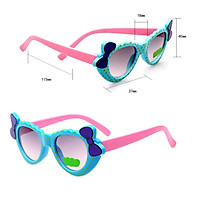 Heart Shape Cartoon Baby Girls Kids Outdoor Sunglasses White Red