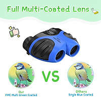 Lightweight Kids Binoculars Outdoor Nature Hiking Camping Play for 8X21 Binoculars Telescope Exploration Accessory Ages 3-12