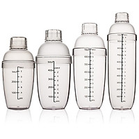 Bình lắc shaker nhựa vạch sơn đen các cỡ
