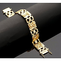 Lắc tay nam chạm rồng mạ vàng 24k mã EK063