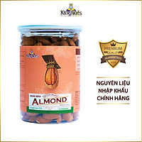 Hạt Hạnh Nhân Sấy Chín KingNuts 250g - 350g, hàng nhập khẩu 100 từ Mỹ - Loại 1 đã tách vỏ, rang sấy chín, không chất phụ gia, không chất bảo quản, thơm giòn, không hôi dầu, món ăn vặt tuyệt vời.