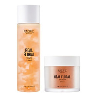 Combo 2 Sản Phẩm NACIFIC Real Floral Toner Rose 180ml + Real Floral Air Cream Rose 100ml