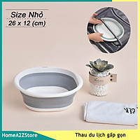 Thau Du Lịch Gấp Gọn Tiện Lợi Chậu Rửa Mặt Thông Minh Tiết Kiệm Không Gian Màu Ngẫu Nhiên