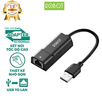 Thiết Bị Chuyển Đổi Ethernet Adapter ROBOT EA10 USB 2.0 To LAN Tốc Độ 10/100Mbps - Hàng Chính Hãng