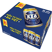 Bia S18 Blue Thùng 20 lon x 330ml