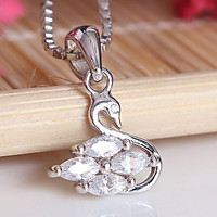 Măt dây chuyền bạc nữ The Leaf