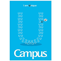 Vở B5 200 Trang Campus Dancing Letters (U.S) - Kẻ Ngang Có Chấm - NB-BDUS200 - Mẫu 1 - Xanh Dương - I Am Unique