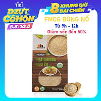 Hạt Quinoa (Diêm mạch) Trắng Smile Nuts hộp giấy 500g - White Quinoa Seed Smile Nuts 500g