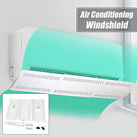 White Adjustable Retractable 57-80cm Air Conditioner Wind Shield Cold Wind Gas Deflectors Retractable Baffle Anti Direct Blowing Baffle for Home Office Hotel