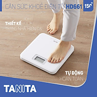 Cân sức khỏe điện tử Tanita HD661 Màu Trắng, Nhật Bản Tanita,chính hãng nhật bản,cân điện tử,cân chính hãng,cân nhật,cân sức khoẻ y tế,cân sức khoẻ gia đình,cân sức khoẻ cao cấp,cân 120kg,cân 130kg,cân 150kg,Cân sức khoẻ mini,cân tanita