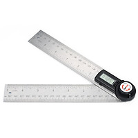 GemRed 2-in-1 Digital Angle Rule Goniometer Angle Gauge Stainless Steel Angle Finder Clinometer Digital Display Angle