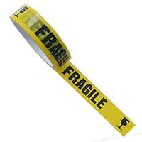 FRAGILE Cảnh báo dễ vỡ - Băng keo tape vàng trang trí 2.4cm x 25m