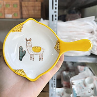 Set Bát Đĩa Chén Dĩa Sứ Màu Vàng Bát Ăn Cơm, Tô Sứ Decor Dễ Thương