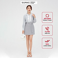 Áo sơ mi nữ thiết kế phối bèo GUMAC AB5121