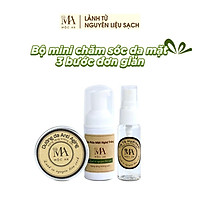 Bộ Sản Phẩm Mini Chăm Sóc Da Mặt Mộc An 3 Bước Đơn Giản, Nhỏ Gọn Tiện Dụng 60g