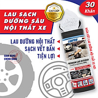 Khăn Ướt Kháng Khuẩn Cao Cấp Läupro - Lau Nội Thất Xe Hơi - 30 Khăn (Laupro)