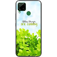 Ốp lưng dành cho Realme C15 mẫu Cỏ Xanh Và Chữ
