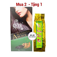 2Hộp Nhuộm Tóc Tại Nhà Sin Hair 500ml - Dầu Gội Nhuộm Tóc Nhân Sâm Nhật Bản Giúp Phủ Bạc Đen Tóc - Nâu Tóc Tặng 01 Túi trà Hoàng Thảo Mộc 200g Giúp Ngăn Ngừa Ung Thư và Ngủ Ngon