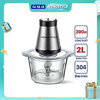 Máy Xay Thịt 2 Lưỡi Kép Nonostyle (2L) - Hàng Chính Hãng