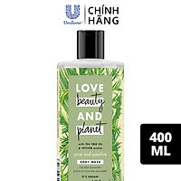 Sữa Tắm Love Beauty And Planet Detox Sạch Sâu Lưu Hương Thanh Mát Với 100% Tinh Dầu Tràm Trà Úc